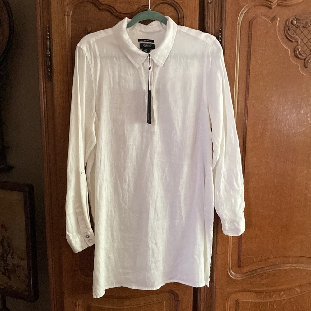 New Jones & Company linen shirt-Sz large